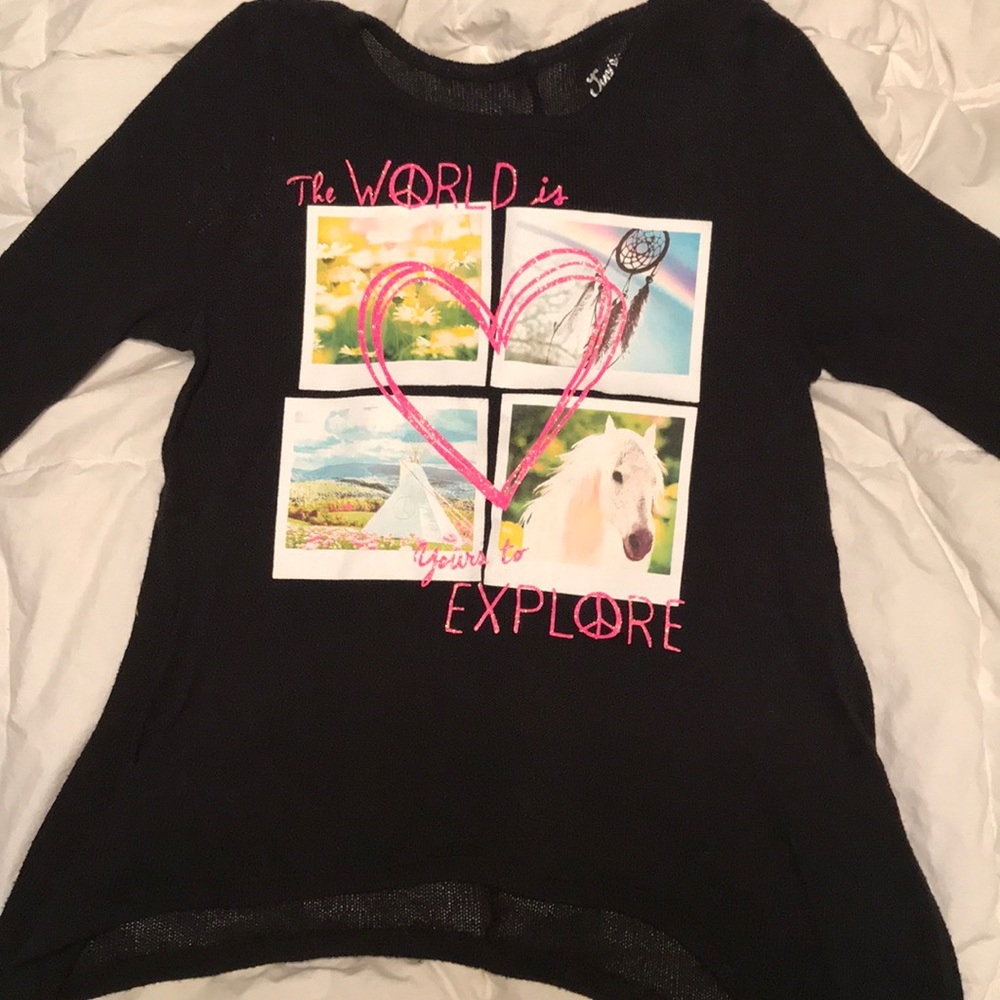 Girls Justice sweater .